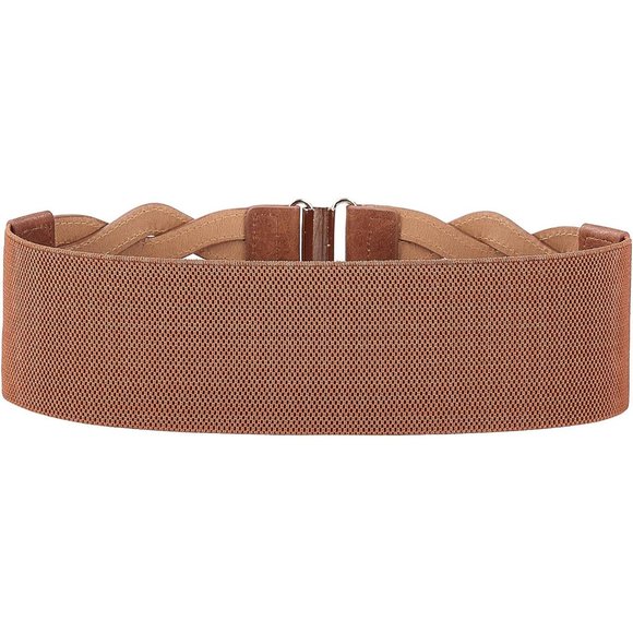 Women\'s Elastic Vintage Stretchy Retro Wide Waist Cinch Belt main image 5